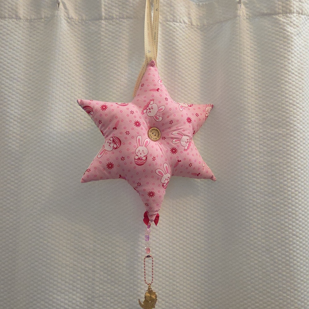 Hand Made From England Child's Baby's Room Star Hanging Decor - Picture 5 of 8